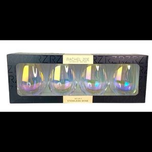 Rachel Zoe 4 pack stemless wine glasses